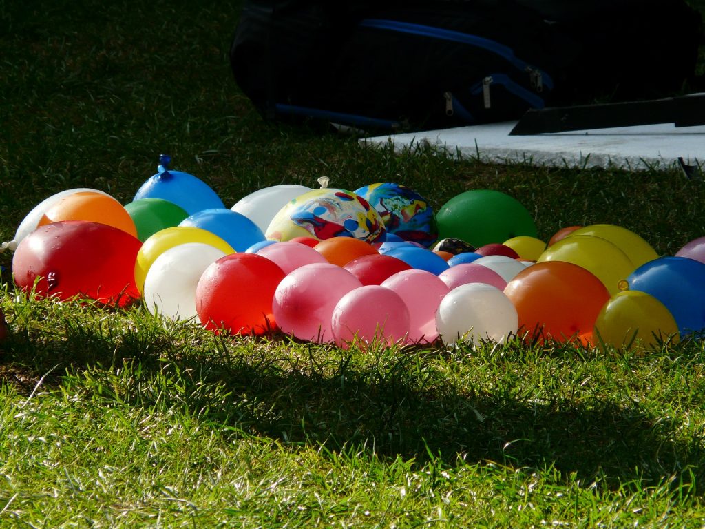 balões de água